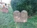 Hyssington Church, 18th century gravestone
