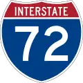 Interstate 72 marker