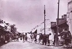 Old street of Hanoi in 1884 (Hàng Gai street).