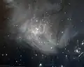 JWST NIRCam image of a large portion of IC 348. At the lower right are outflows, belonging to IC 348.