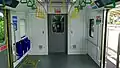 Foldable priority seats and the wheelchair or stroller space