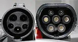 Image showing IEC Type 1 and Type 2 vehicle charging accessories