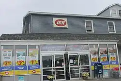 Trenton Marketplace IGA in Trenton, Maine, in Hancock County in June 2014. In July 2020, the store was sold and affiliation changed to Shop & Save/Hannaford.