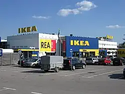 The original IKEA store in Älmhult. As of 2025, this store is now the IKEA Museum.