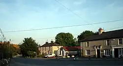 The R755 road passes through Annamoe