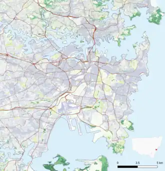 Eastern Distributor is located in inner Sydney