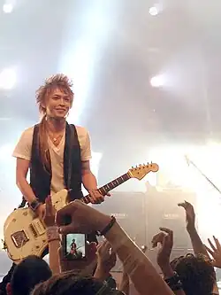 Inoran performing with Luna Sea in Singapore, 2013
