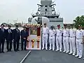 INS Udaygiri during commissioning ceremony in July 2025