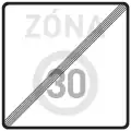 V-36b End of speed limit zone