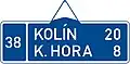 VII-3b Route indicator (two destinations)