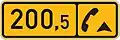 milestone ("kilometrestone"); nearest emergency phone ahead