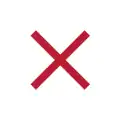 Example of the 'cross' on its own[a]
