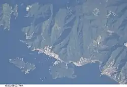 Chaguaramas seen from space
