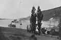 Passenger steamer on Bras d'Or Lake near New Campbellton, ca 1903.
