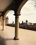 Exterior view of the third-floor terrace on the main building