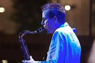 Ritchie performing at the Malta Jazz Festival in Valletta, 2006