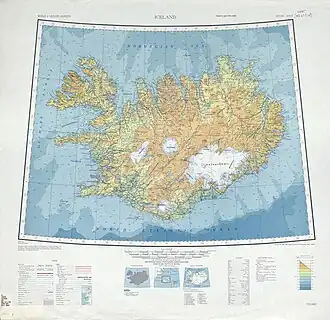 map of Iceland