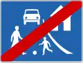 End of living street