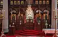 Central portion of the iconostasis or screen, showing the Beautiful Doors
