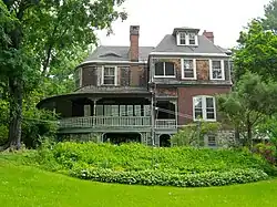 South (rear) facade