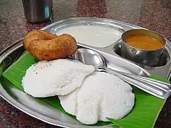 Image 147Idli served with typical accompaniments. (from Malaysian cuisine)