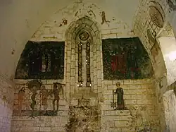 Mural paintings in the Ribera church