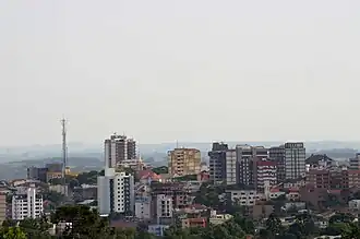 Partial view of the city's skyline
