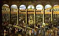 Cortile centrale in the 17th century