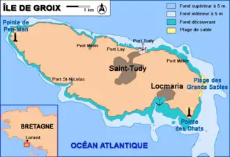 A map of Groix