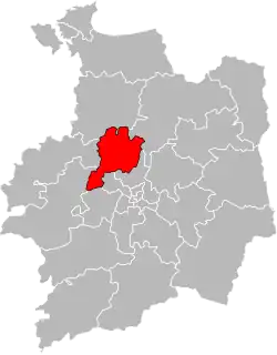Location of Canton of Melesse