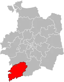 Location of Canton of Redon