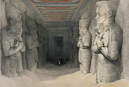The interior of Abu Simbel