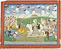 Illustration to a Mahabharata series, In the manner of Purkhu, Kangra, circa 1815-20