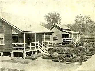 Rewan station buildings and garden, 1910