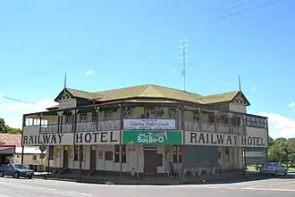 The historic Railway Hotel