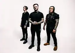 Immortal Disfigurement in 2024. From Left to Right: Josh Freeman, CJ McCreery, Shane Slade