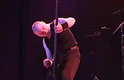 A. Särkioja playing a bass guitar solo