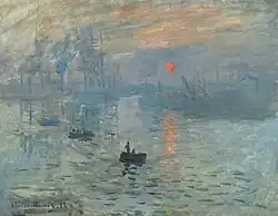 painting of a sunrise over a seascape