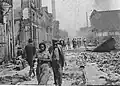 Photo of a street after the fire of 1917