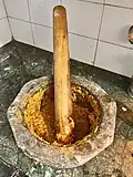 Indian/Punjabi style Kundi sota traditional i.e. mortar and pestle