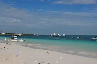View of the Indian Ocean, south of the Lancelin pier.