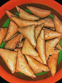 Indonesian-style samosa identified as kue kering