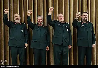 The headquarters organizational uniform of IRGC