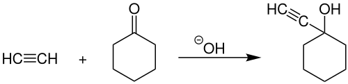 Industrial synthesis of 1-ethynylcyclohexanol