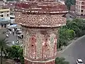 A view of Chauburji's minarets with tile work
