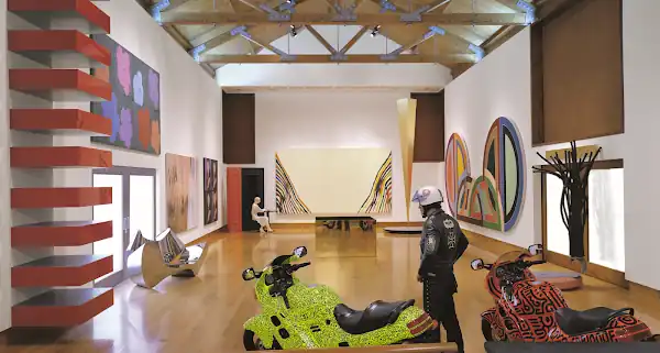 Works on display at the Frederick R. Weisman Art Foundation