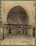 Photo of the mosque's interior (c. 1867)