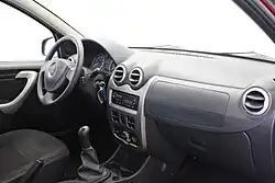 Interior of the first generation Sandero Stepway