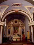 The interior of the church of San Giuseppe