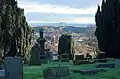 Inverkeithing cemetery looking South towards Inverkeithing Bay.